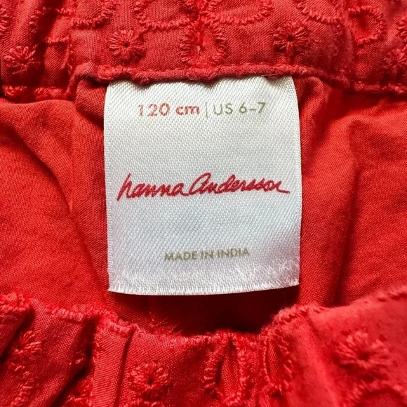 Hanna Andersson | Girls’ Red Eyelet Shorts (6-7 yrs) ❤️ - Picture 5 of 5